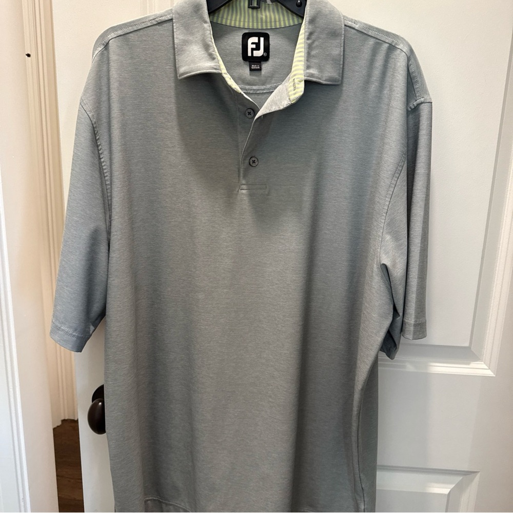 FootJoy Classic Auburn Golf Performance Gray Polo Shirt XL